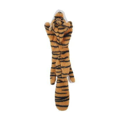 Durable No-Stuffing Plush Dog Toy with Squeaker & Crinkle