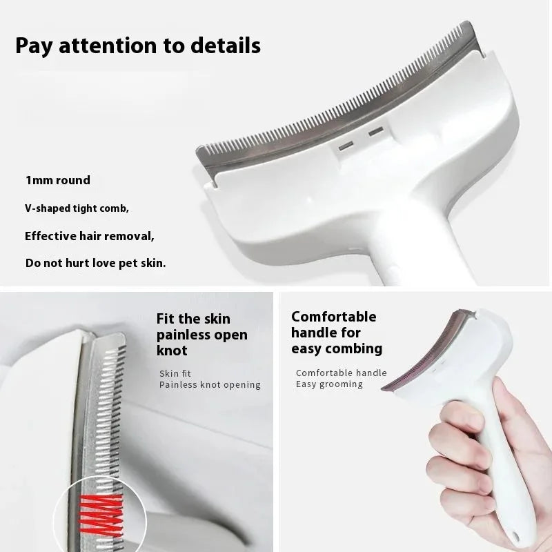 Dog & Cat Slicker Brush for Undercoat Deshedding & Dematting