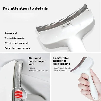 Dog & Cat Slicker Brush for Undercoat Deshedding & Dematting