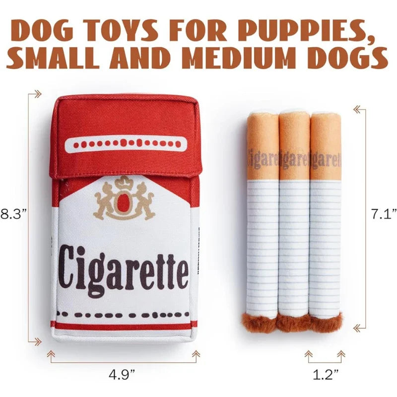 Giggle Cigarette Dog Toy, Squeaky Dog Toy, Funny Giggling