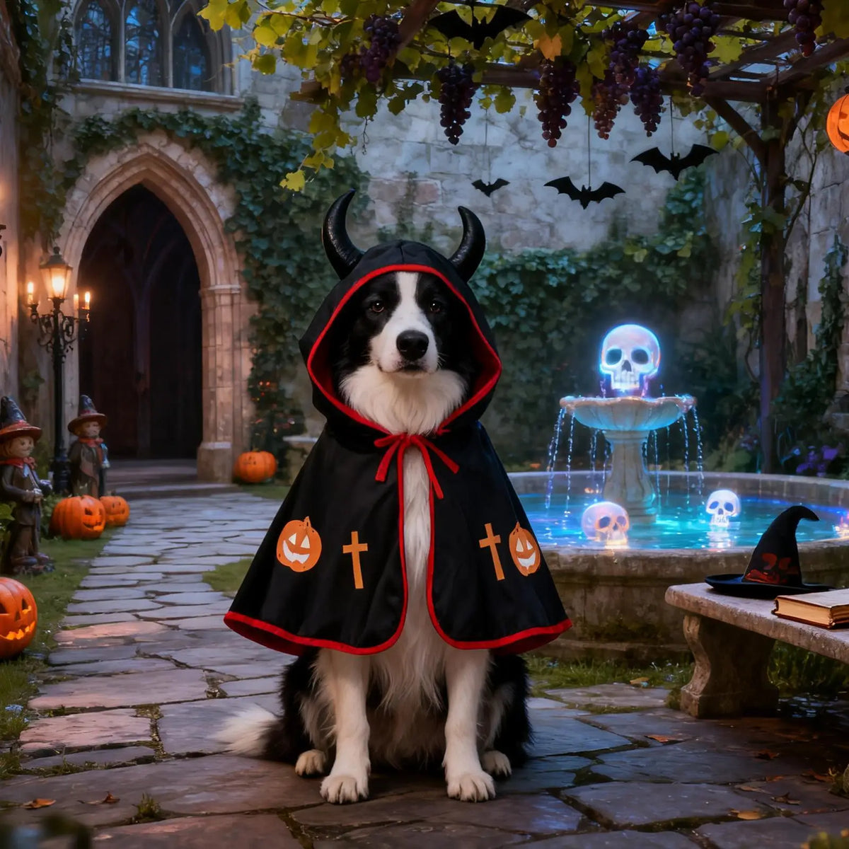 Halloween Dog Costume Cloak for Large Dogs & Cats | Pet Cape