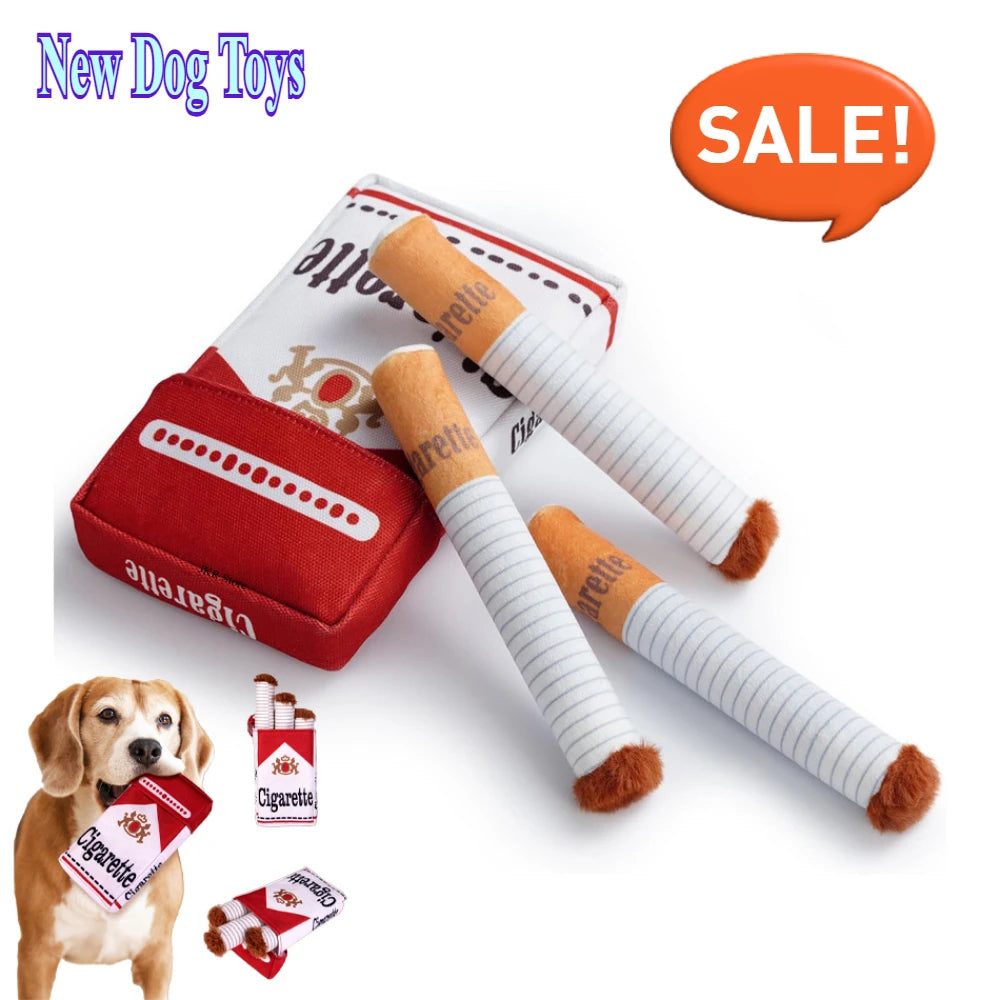 Giggle Cigarette Dog Toy, Squeaky Dog Toy, Funny Giggling