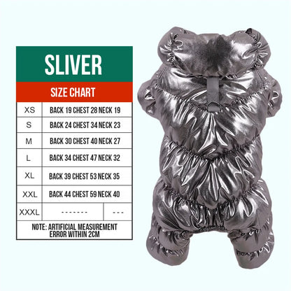 Waterproof Fleece Dog Jumpsuit with D-Ring for Small Puppies