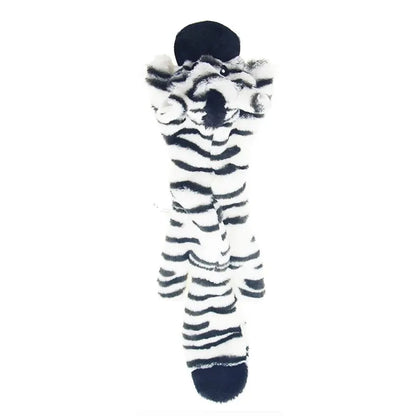 Durable No-Stuffing Plush Dog Toy with Squeaker & Crinkle