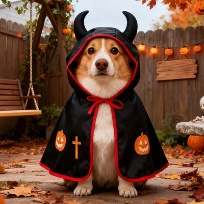 Halloween Dog Costume Cloak for Large Dogs & Cats | Pet Cape