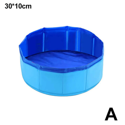 Foldable Pet Pool Bath Tub for Dogs & Cats Ocean Design