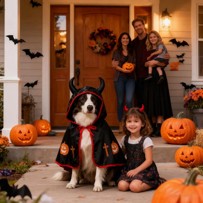 Halloween Dog Costume Cloak for Large Dogs & Cats | Pet Cape