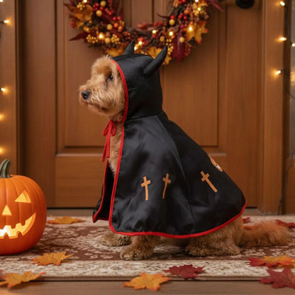 Halloween Dog Costume Cloak for Large Dogs & Cats | Pet Cape