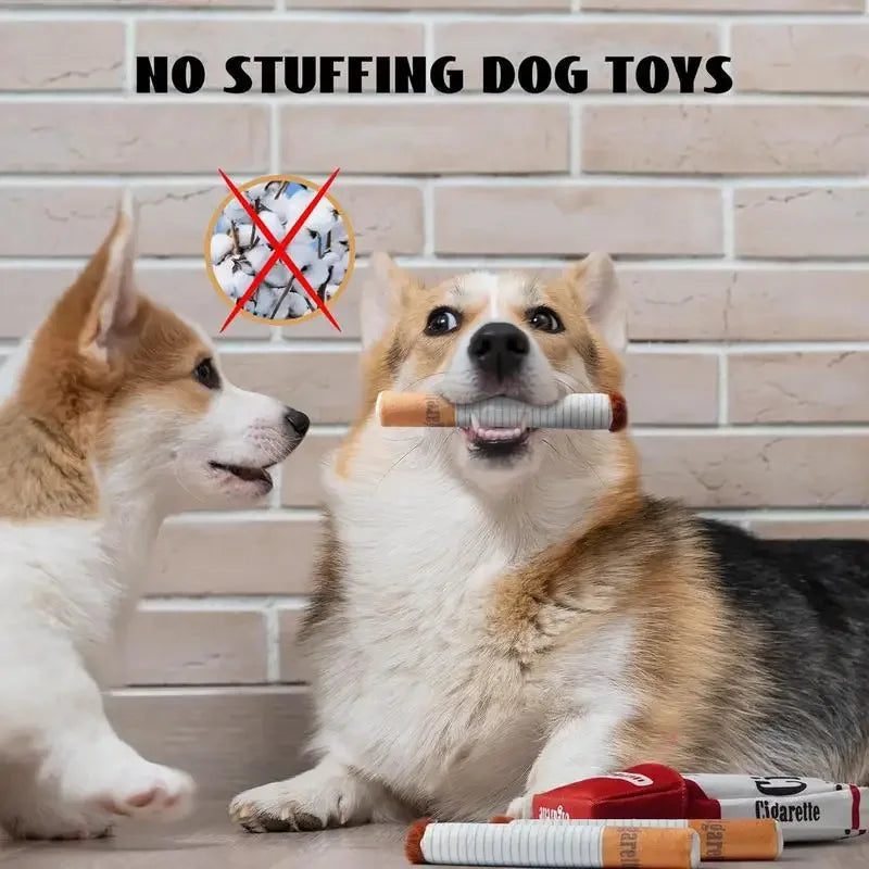 Giggle Cigarette Dog Toy, Squeaky Dog Toy, Funny Giggling