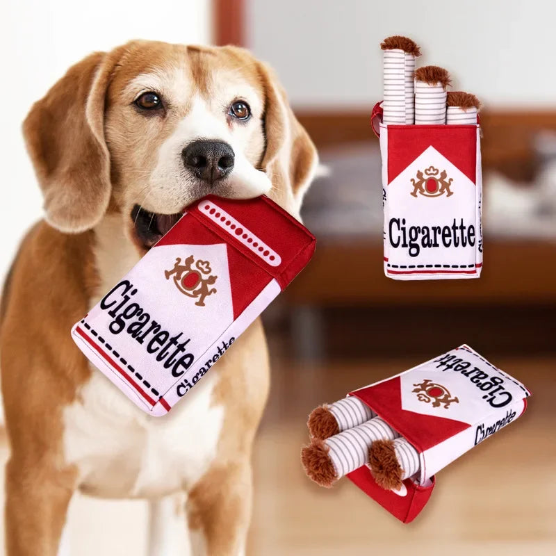 Giggle Cigarette Dog Toy, Squeaky Dog Toy, Funny Giggling