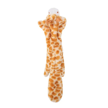 Durable No-Stuffing Plush Dog Toy with Squeaker & Crinkle