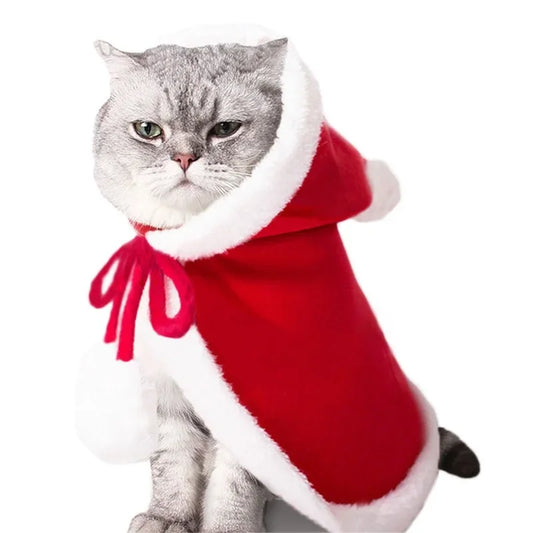 Christmas Santa Costume for Dogs and Cats | Warm Pet Clothes